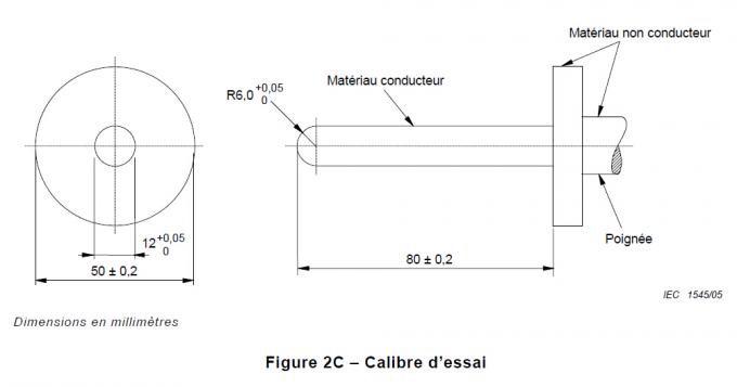Test Finger Probe Telecom Test Probe With IEC60950 Figure 2C 1