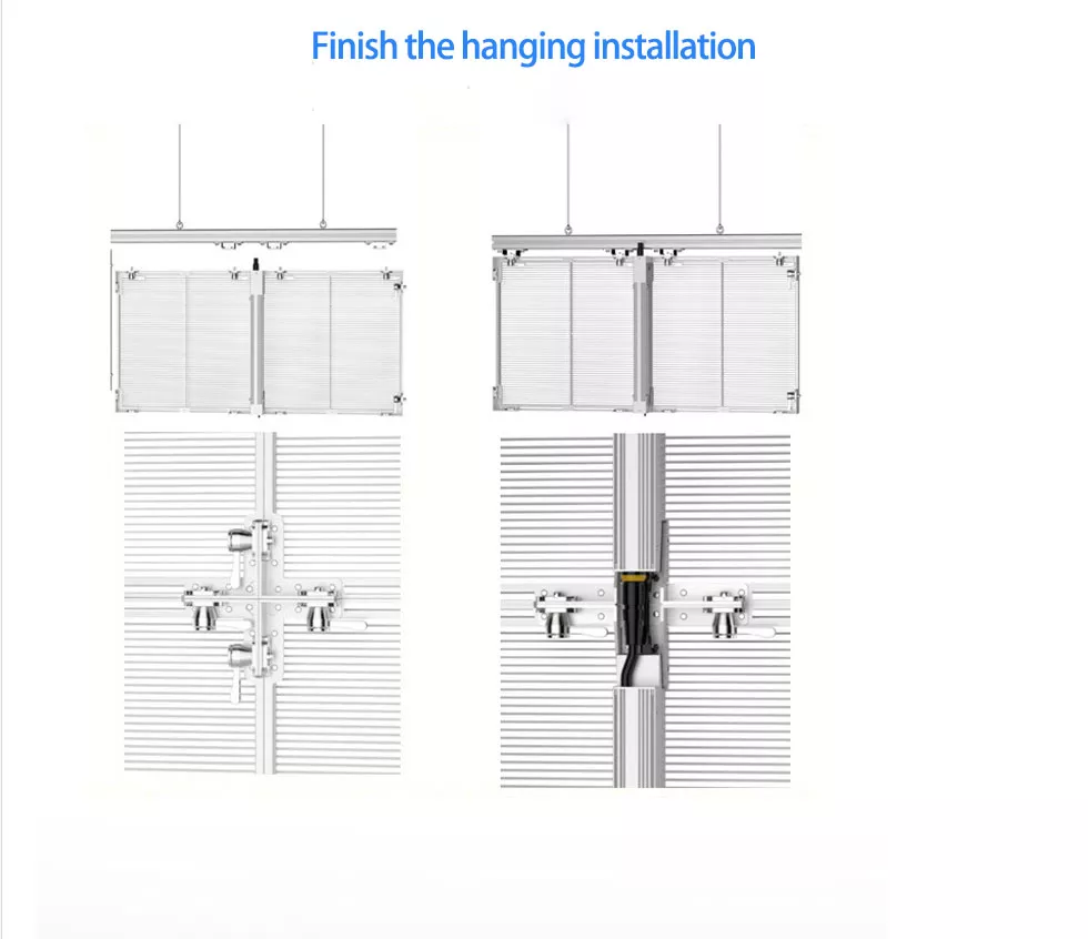 SMD1921 Flexible Clear Outdoor Transparent Led Screen Display Panel P10