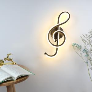 Wholesale LED Wall Lamp Bedroom Beside Wall Light Music Clef Shape Home Indoor wall lights for bedroom(WH-OR-172) from china suppliers
