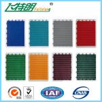 Moisture Proof Outdoor Sports Surfaces Colorful Interlocking No Bulging