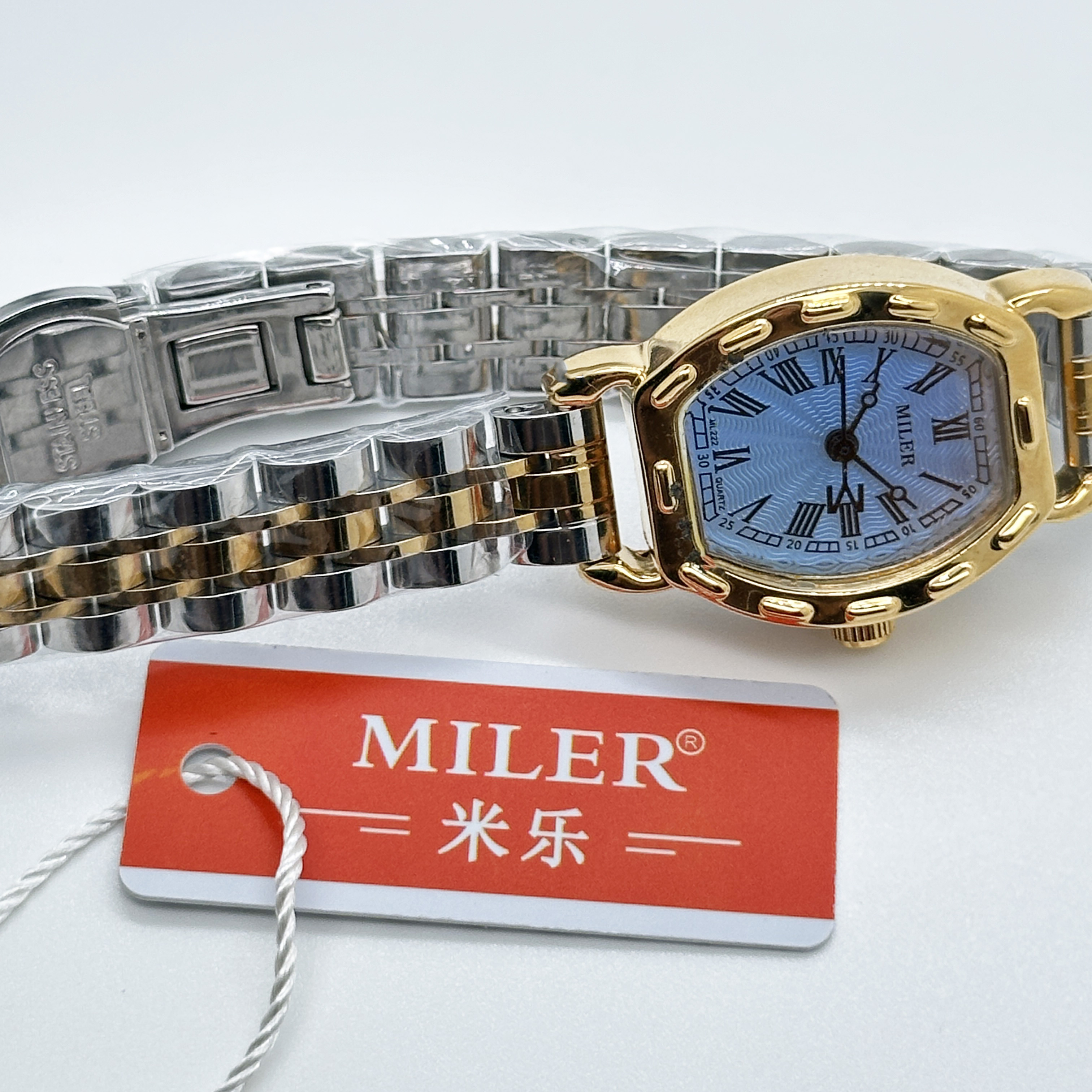 Custom Logo Quartz Wrist Watches Mixed With Gold And Silver