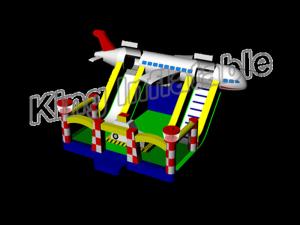Wholesale Outdoor And Indoor Airplane Inflatable Dry Slide PVC OEM Logo With CE Certificate from china suppliers