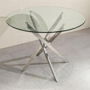 Wholesale 8mm Tempered Glass Top Dining Table with Modern Furniture Frame in Customized Color from china suppliers
