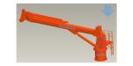 4t30m Electric Hydraulic Telescopic Boom Marine Crane For Offshore Service