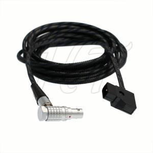 Wholesale Braided RED Epic Scarlet Camera Cable D-Tap Power Cable to Right Angle Lemo 6 Pin from china suppliers