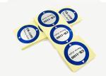 Round Shape Custom Adhesive Labels Glossy / Matte Finish Thickness 0.2 - 0.3mm