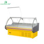 Curved Glass Deli Display Refrigerator Automatic Defrost For Fresh Food