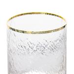 7oz 8oz Personalised Crystal Whisky Glass Tumbler With Gold Rim