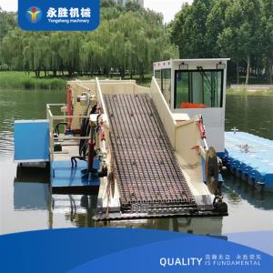 YSAPH10 88kw Aquatic Weed Cutter Boat  10m3 With 2 Section Rod Design For Water Grass Cutting