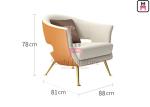 Leather Hotel Restaurant Chairs , Upholstered Leisure Sofa Chair With Power