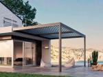Electric Patio Folding Louver Roof Modern Aluminum Pergola