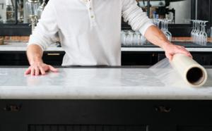Wholesale 100 Micron 600mm Transparent Clear Film To Protect Marble Countertop from china suppliers