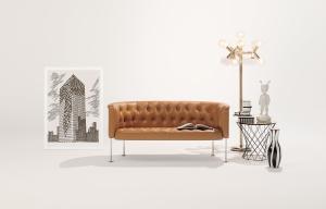 Wholesale Household Haussmann Modern Upholstered Sofa 3 Seats With Comfortable Arm from china suppliers