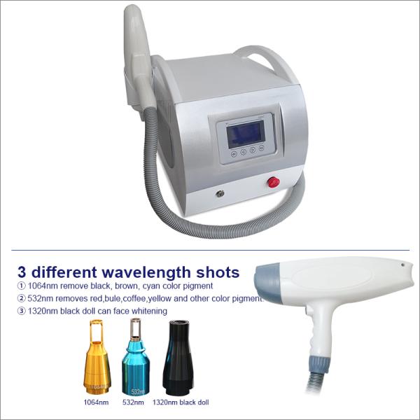 Mini Portable Tattoo Removal Machine Nd Yag Q Swiched Laser For Beauty Salon