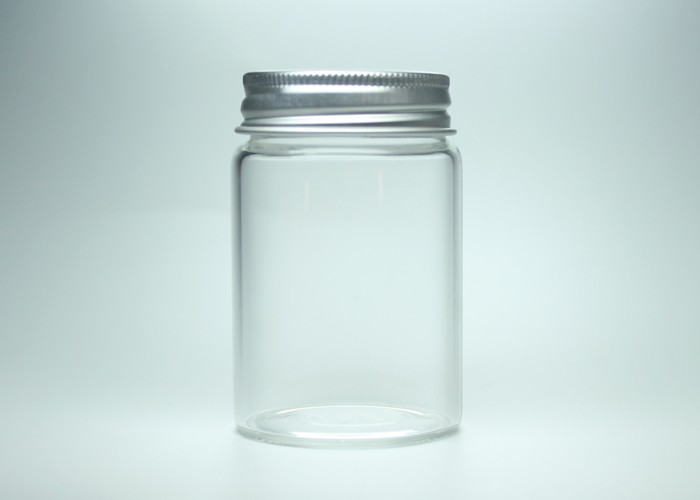 80ml 47*70mm Transparent High Borosilicate Glass Wide Mouth Bottle