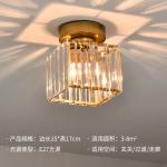 LED Ceiling Lamp Corridor Porch Lamp Crystal Aisle Lamp Entry American Balcony