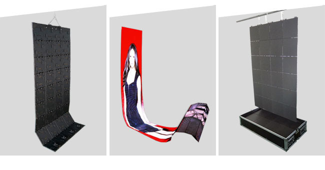 16 Pcs Flexible Video Display Wall 4000Cd / M² Stage LED Screens For Events 250x250 MM
