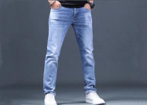 China Customise Woven Autumn Mens Denim Jacket And Jeans Pants Mens Blasting On Legs on sale