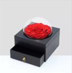 Real Preserved Rose Flower Single Large Rose in Drawer Gift Box for Decoration