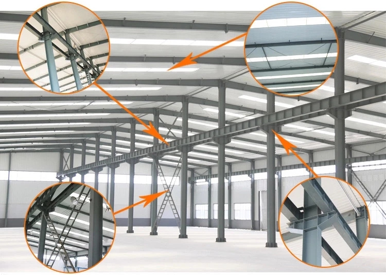 Large Span Multi-storey Warehouse with Light Steel Structure Frame and Fireproof Design