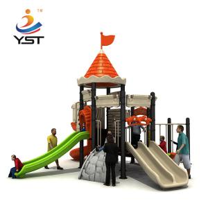China Outdoor Galvanized Pipe Kids Playground Slide With SS304 Fasteners on sale
