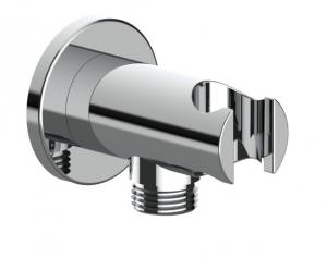 China Anti Corrosion Bathroom Shower Spare Parts Chrome Finish Shower Hose Wall Outlet on sale