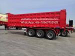 3 Axles Dumping Tipper Semi Trailer 20-50CBM Front Lifting Hydraulic For Sand