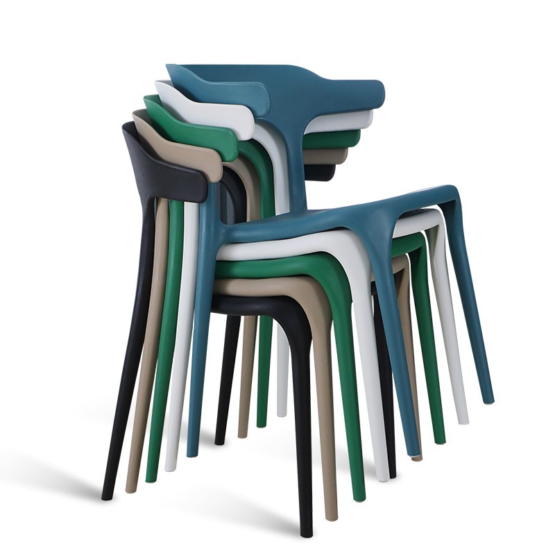 Hollow Modern Metal Dining Chairs , Black Metal Leg Dining Chair