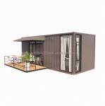 Wooden 20ft Container Office Steel Structure Frame Welded Flat Packaging