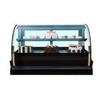 R134a Dual Curved Glass Refrigerated Bakery Display Case 4.2AMPS