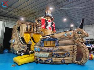 Wholesale Customized PVC Inflatable The Pirate Ship Inflatable Obstacle Course Playground from china suppliers