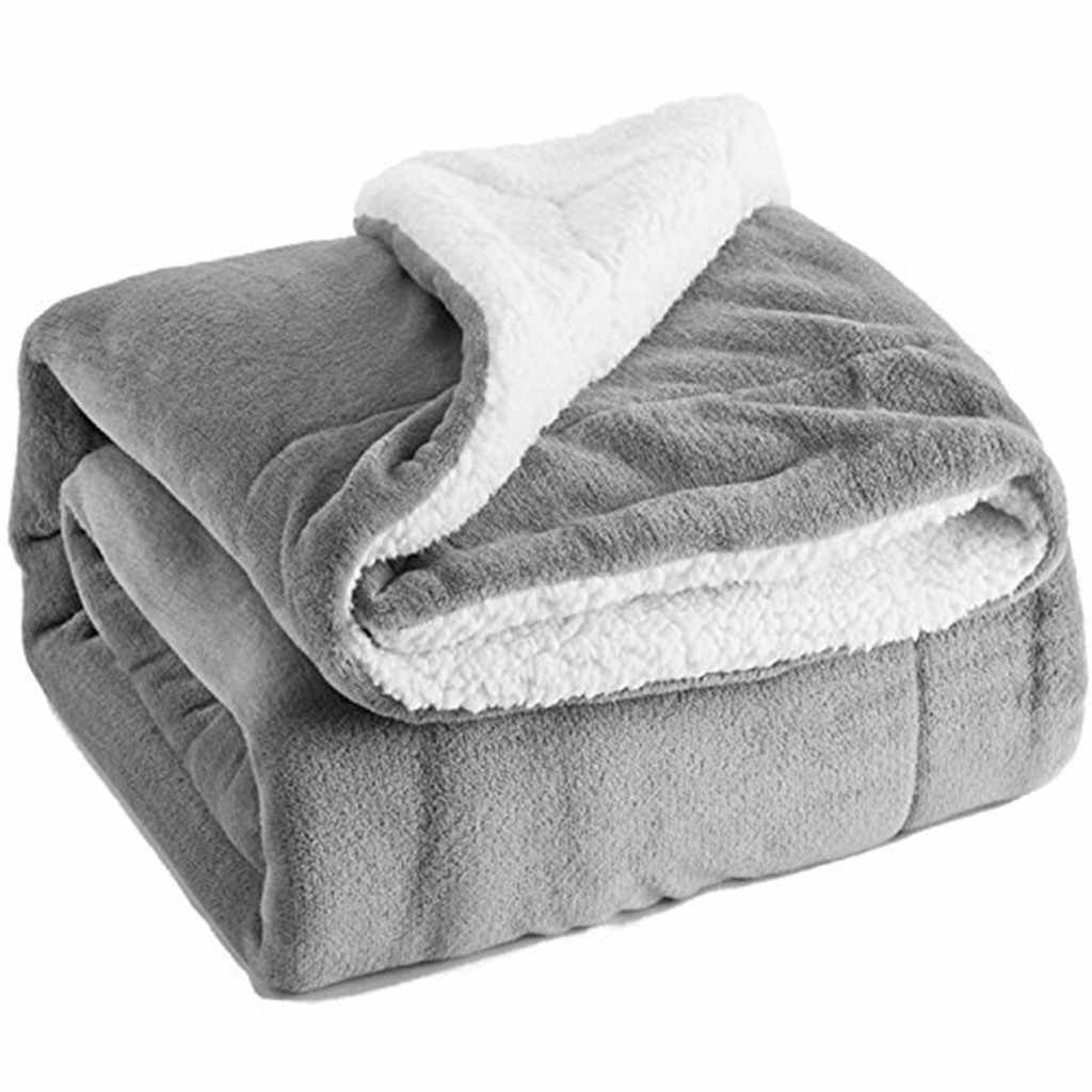Multipurpose Double Flannel Blanket 100*120cm for Home Travel