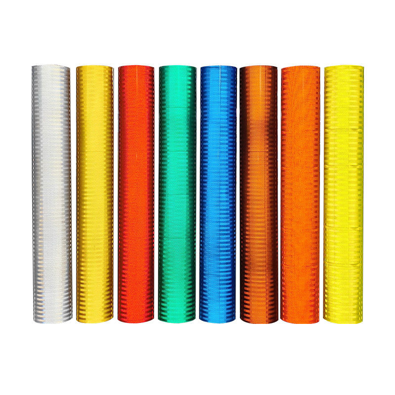Fluorescent Yellow UV Printable Arrow Sign Prismatic Reflective Sheeting Roll