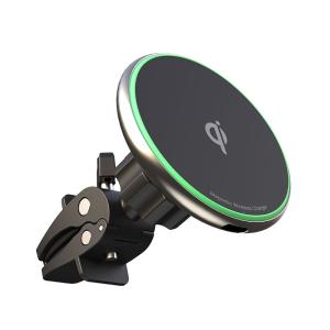 Wholesale Rotation Magnetic Car Mount Phone Holder Wireless Charging Cradle 9V 1.12A from china suppliers