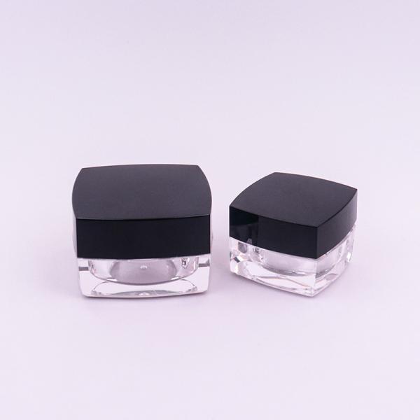 Square Acrylic Cosmetic Jars For Anti Aging Eye Cream 15g 30g 50g Empty Cream