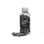 Black Bamboo Charcoal Vegan Toothpaste Tablets Remove Stains Portable