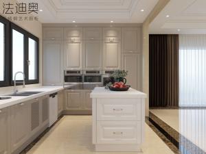 Wholesale Luxury Stainless Steel U-Shaped Kitchen With Island And Molded Panels from china suppliers