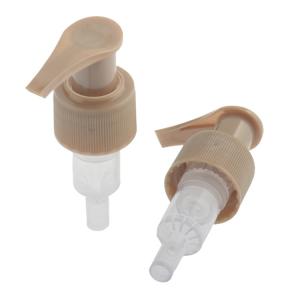 Wholesale Brown Striped PP Left Right Lock Pump 28/410 Body Lotion Pump Dispenser from china suppliers