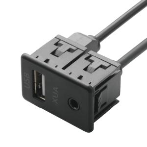 Wholesale ISOBUS AUX male Extension Cable Jack 3.5mm Stereo For O Jack USB Socket Cable from china suppliers