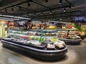 Wholesale Commercial Style Open Display Fridge Refrigerator For Supermarket Display from china suppliers