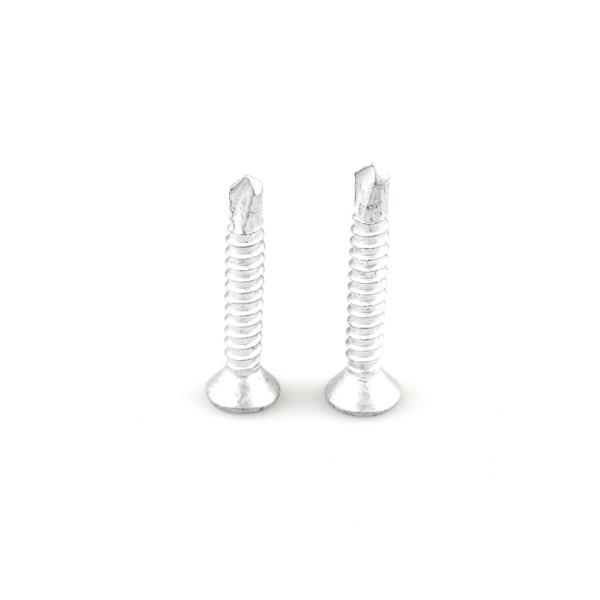 ZINC PLATED SUS316 SUS410 Bi Metal Self Drilling Screw 4.8x32 for Fiber Cement