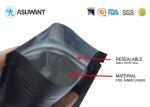 Matte Black Resealable Stand Up Smell Proof Zipper Bags