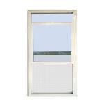 Customized UPVC Single Hung Window White Chinese Top Hardware, Apartment