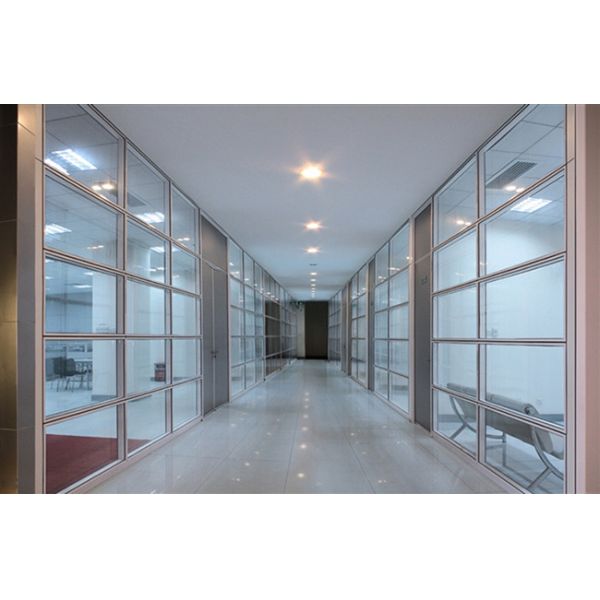 Double Tempered Glass Partition Walls For Offices 83mm Thickness