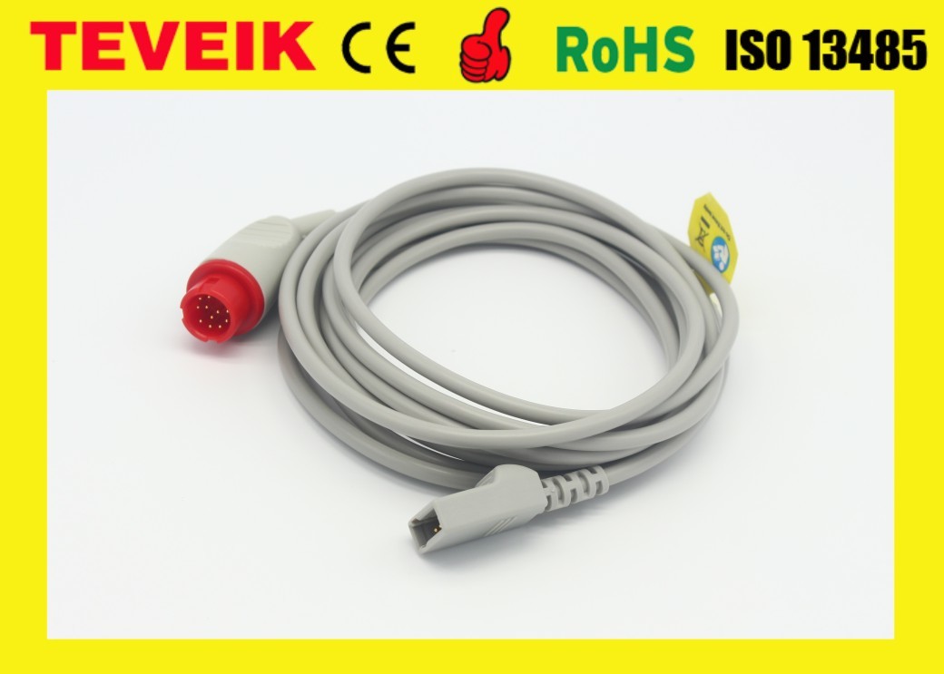 Factory Price of 78205A invasive blood pressure IBP cable, Round 12 Pin To Utah adapter for patient monitor
