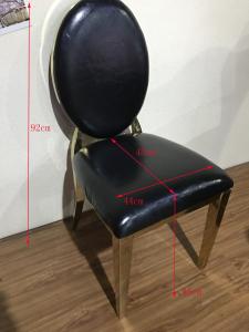 Wholesale High Density Sponge Filled 44cm 92cm SS Dining Chairs from china suppliers
