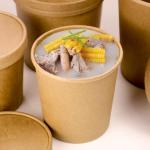 Food Grade Paper Soup Container With Lid Soup Bowl Soup Packaging