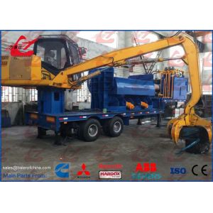 Buy cheap Mobile Scrap Metal Baler Logger With Trailer and Grab Feeding For Light Metal from wholesalers