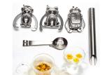 Robot Monkey Frog Shape Lovely Deeper Herbal Basket Tea Strainer Stainless Steel
