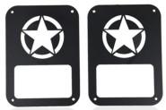 Wholesale Wrangler 07-17 Flat Tail Lamp shade ,Free Star Style ,Black,Stainless steel dusting, original hole screw fixed from china suppliers